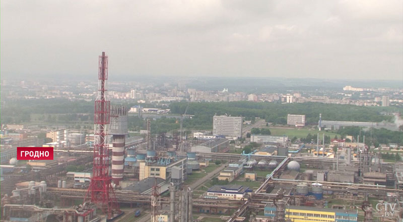 «Пламя мира» в Гродно: огонь подняли на высоту 133 метра (видео)
