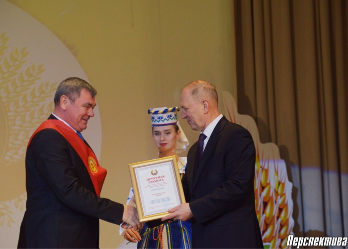 В Вороново на «Дажынках-2016» победители областного соревнования среди районов были удостоены  наград