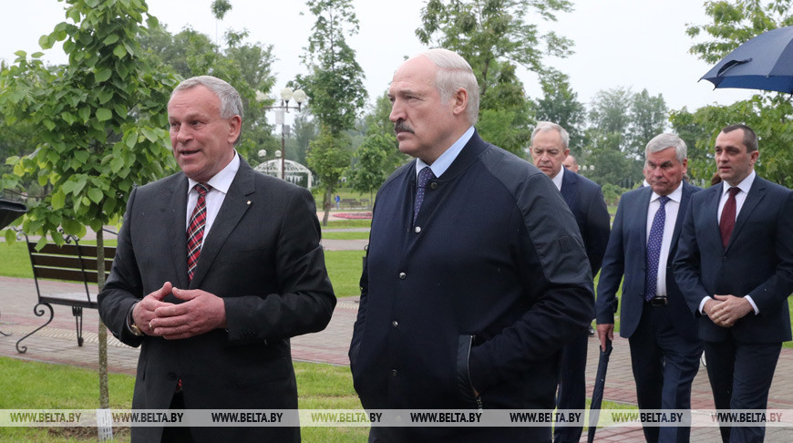 Александр Лукашенко положительно оценил работы по развитию и благоустройству Могилева