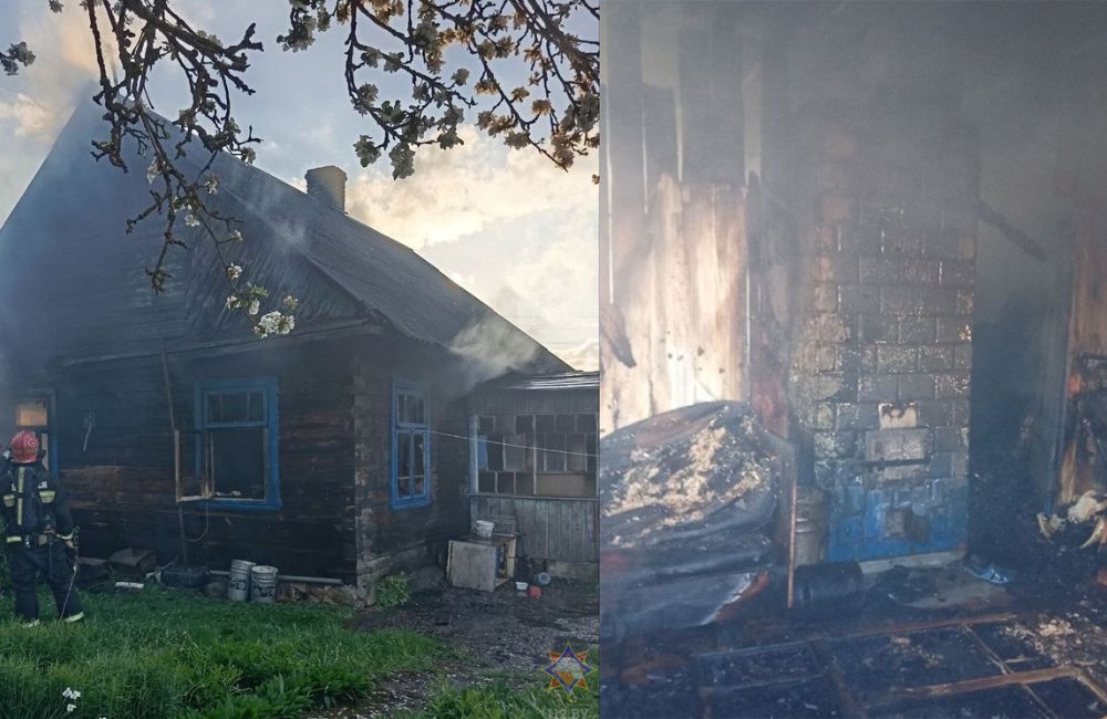 Двое жителей Гродненского района получили травмы при пожаре
