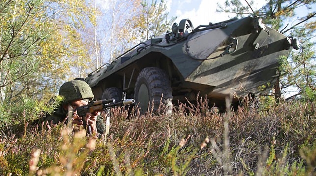 Оборону военных и гособъектов отрабатывают под Гродно