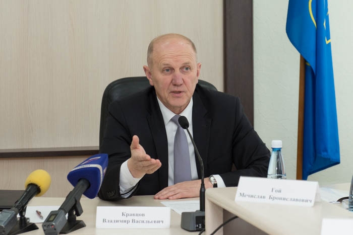 В Гродно прошла пресс-конференция председателя облисполкома Владимира Кравцова для журналистов республиканских и региональных СМИ области