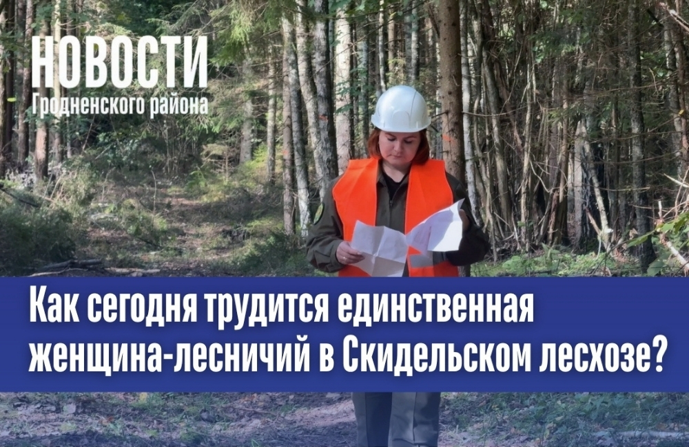 Как сегодня трудится единственная женщина-лесничий в Скидельском лесхозе?