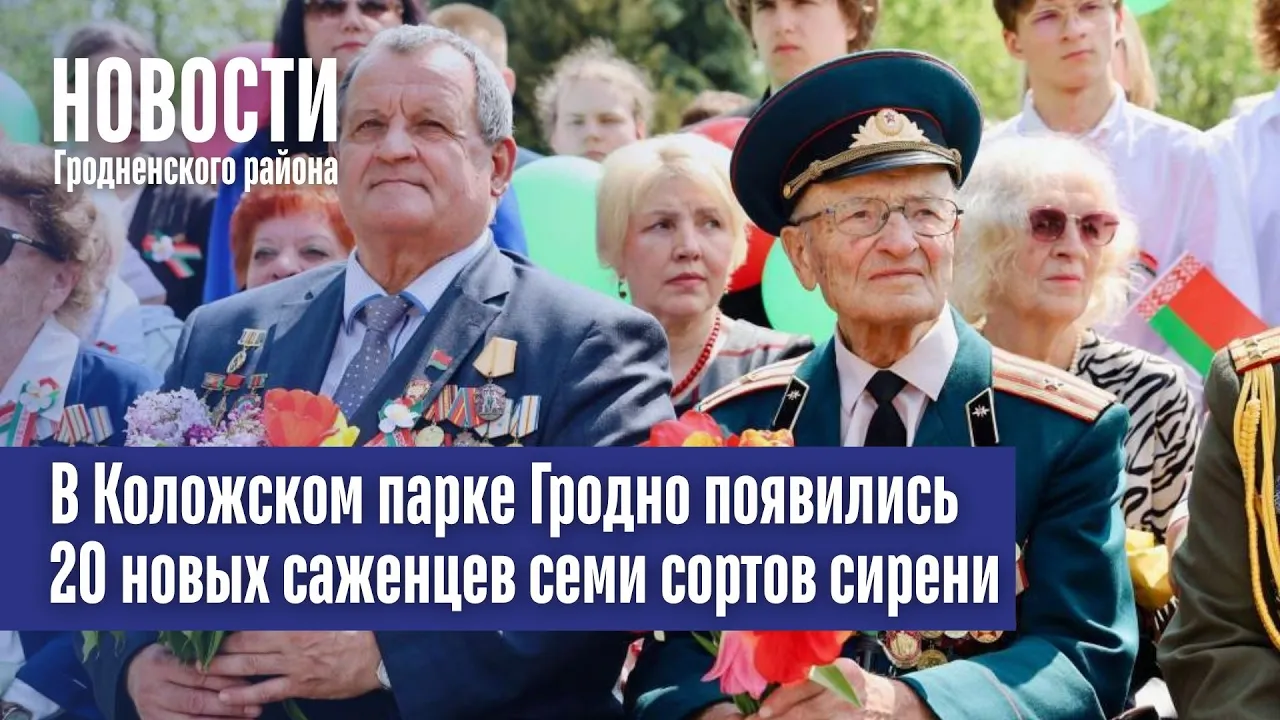 В Коложском парке Гродно появились 20 новых саженцев семи сортов сирени