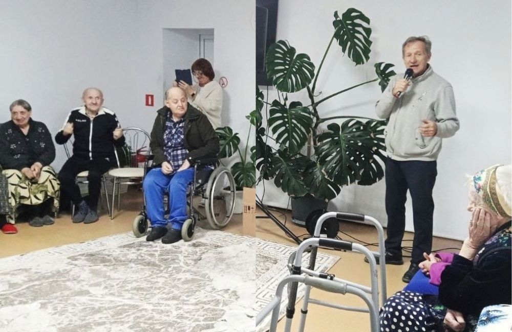Подопечных "Серебряной долины" развлекали песнями Подопечных "Серебряной долины" развлекали песнями