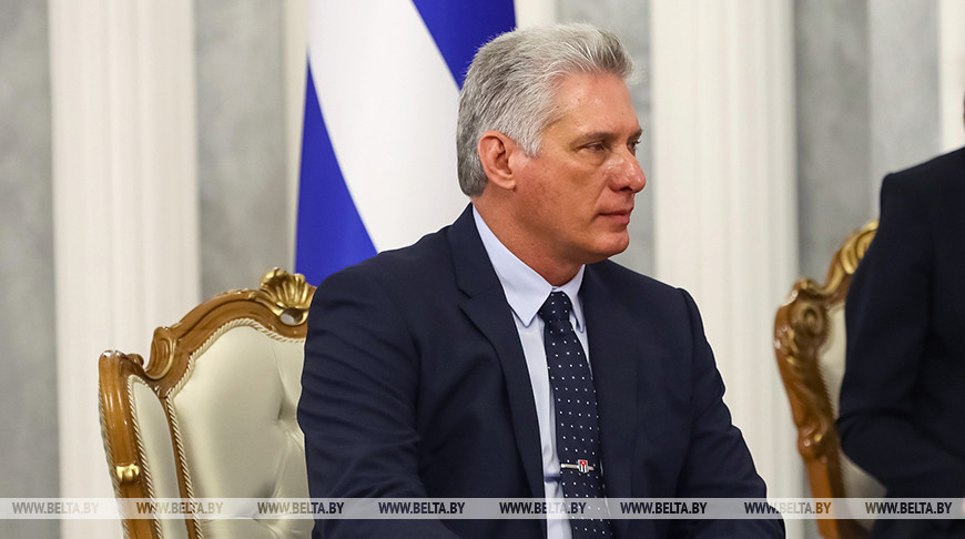 Лукашенко поздравил Мигеля Марио Диас-Канеля Бермудеса с переизбранием на пост Президента Кубы