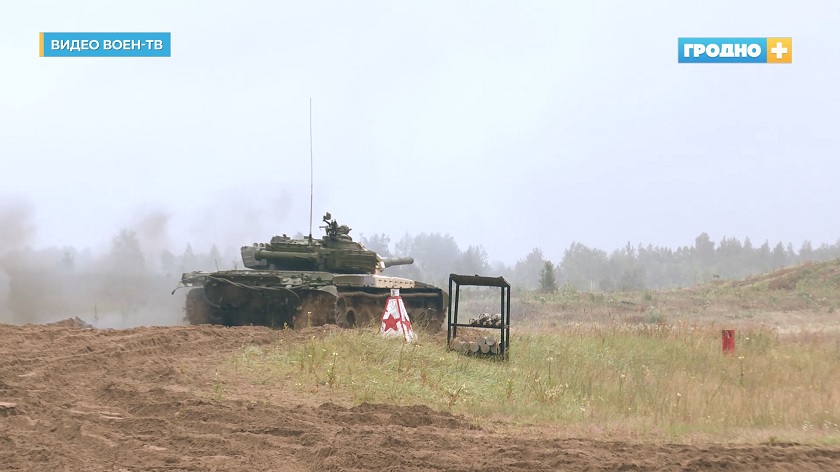 Гродненские танкисты приняли участие в плановых занятиях на Гожском полигоне
