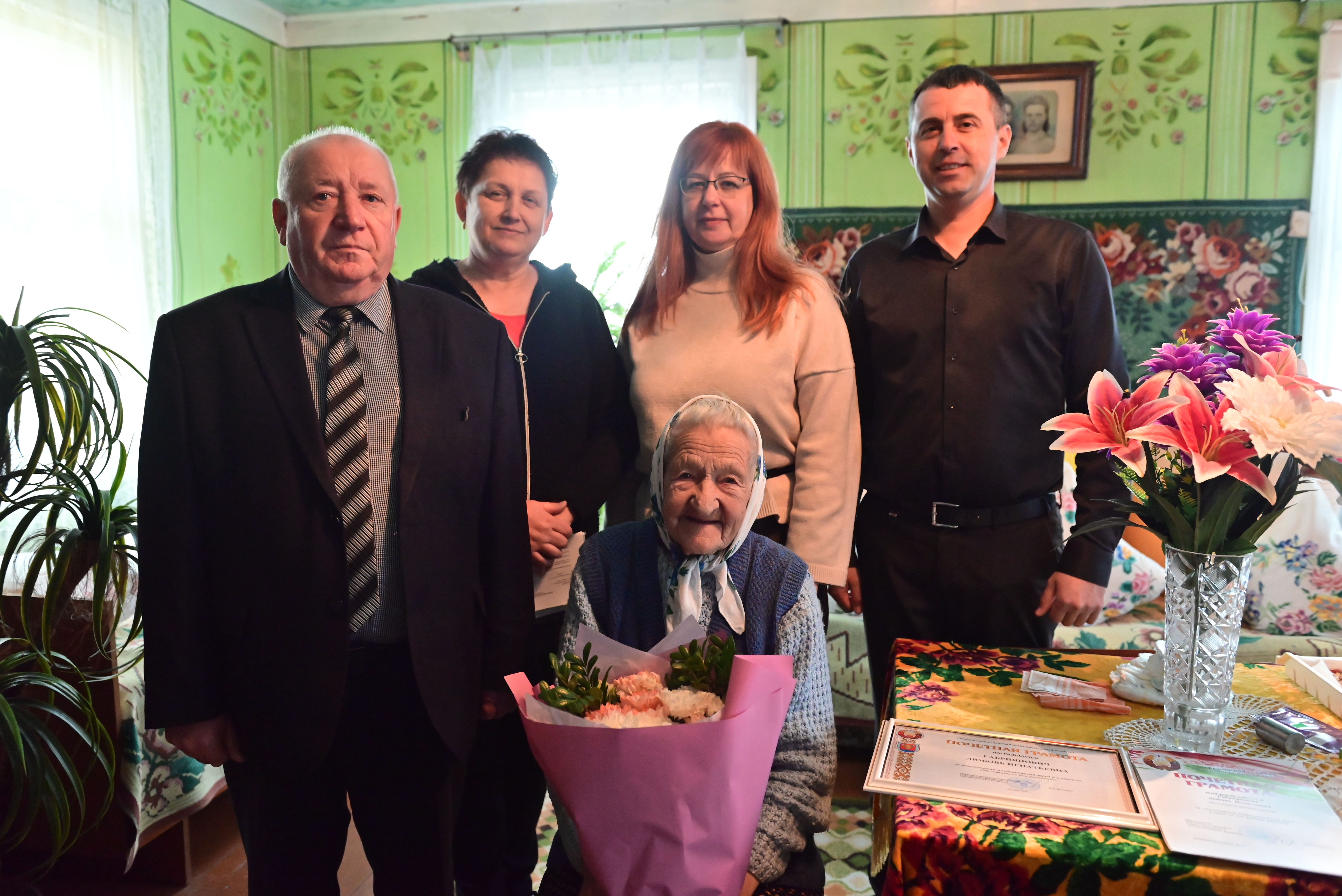Жительница деревни Нетечи Любовь Габриянович  отметила 100 лет!