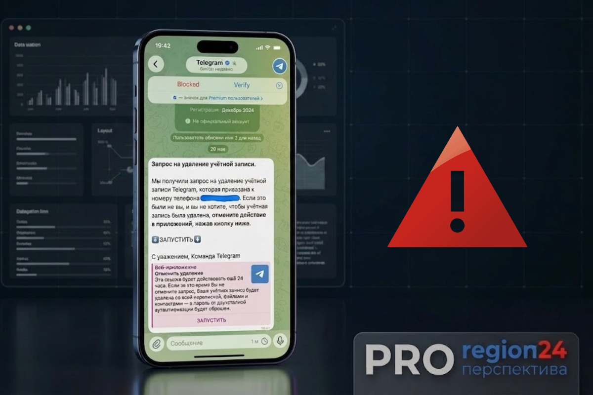 Мошенники рассылают фейковые уведомления об удалении аккаунтов в Telegram