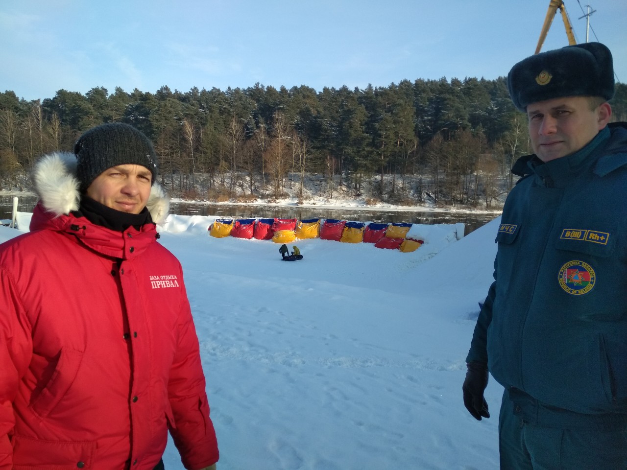 Катание на тюбингах – на особом контроле работников Гродненского РОЧС
