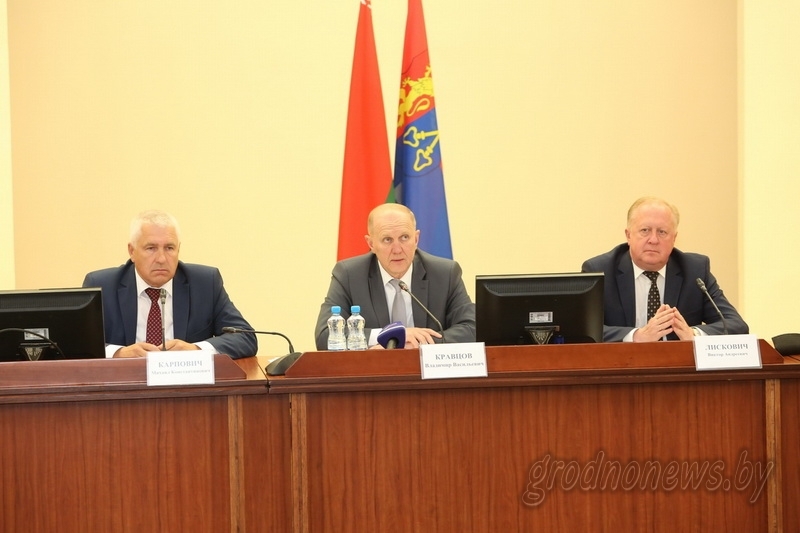 В Лиде прошла пресс-конференция председателя Гродненского облисполкома Владимира Кравцова для представителей СМИ Гродненской области