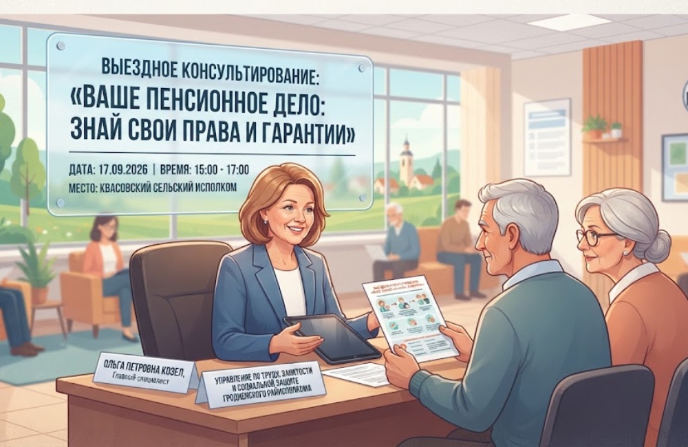 17 сентября в Квасовском сельсовете пройдёт консультирование по пенсионным вопросам