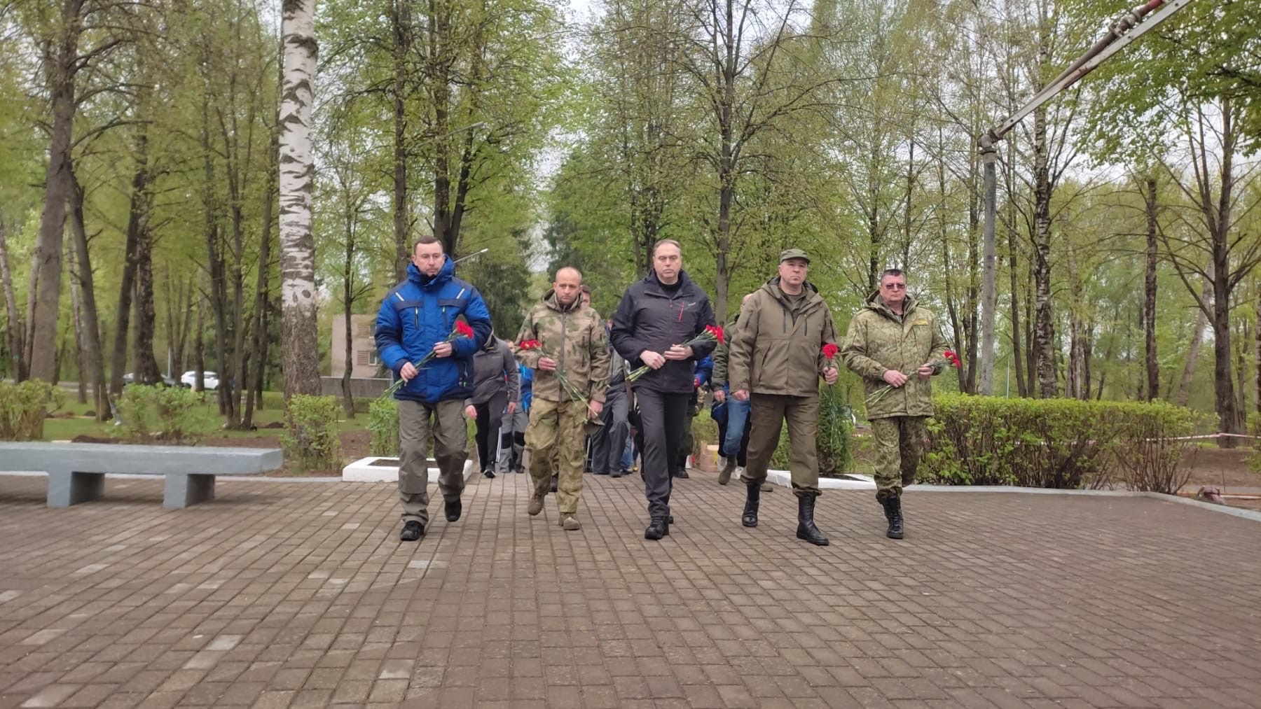 Руководство области трудилось на месте бывшего «Шталага-324» во время республиканского субботника